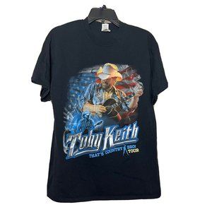 Toby Keith That’s Country Bro concert T-shirt shirt black Mens Size L